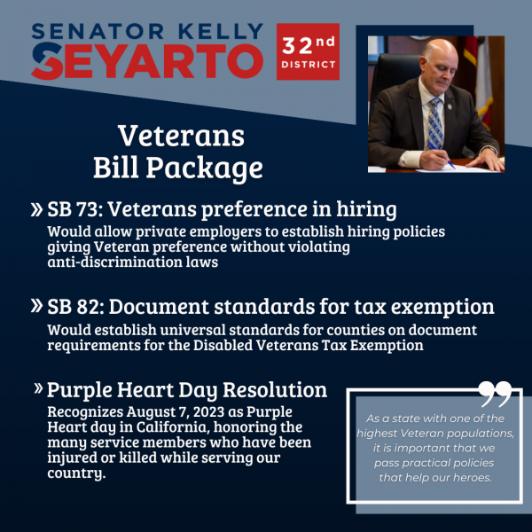 Veterans Bill Package
